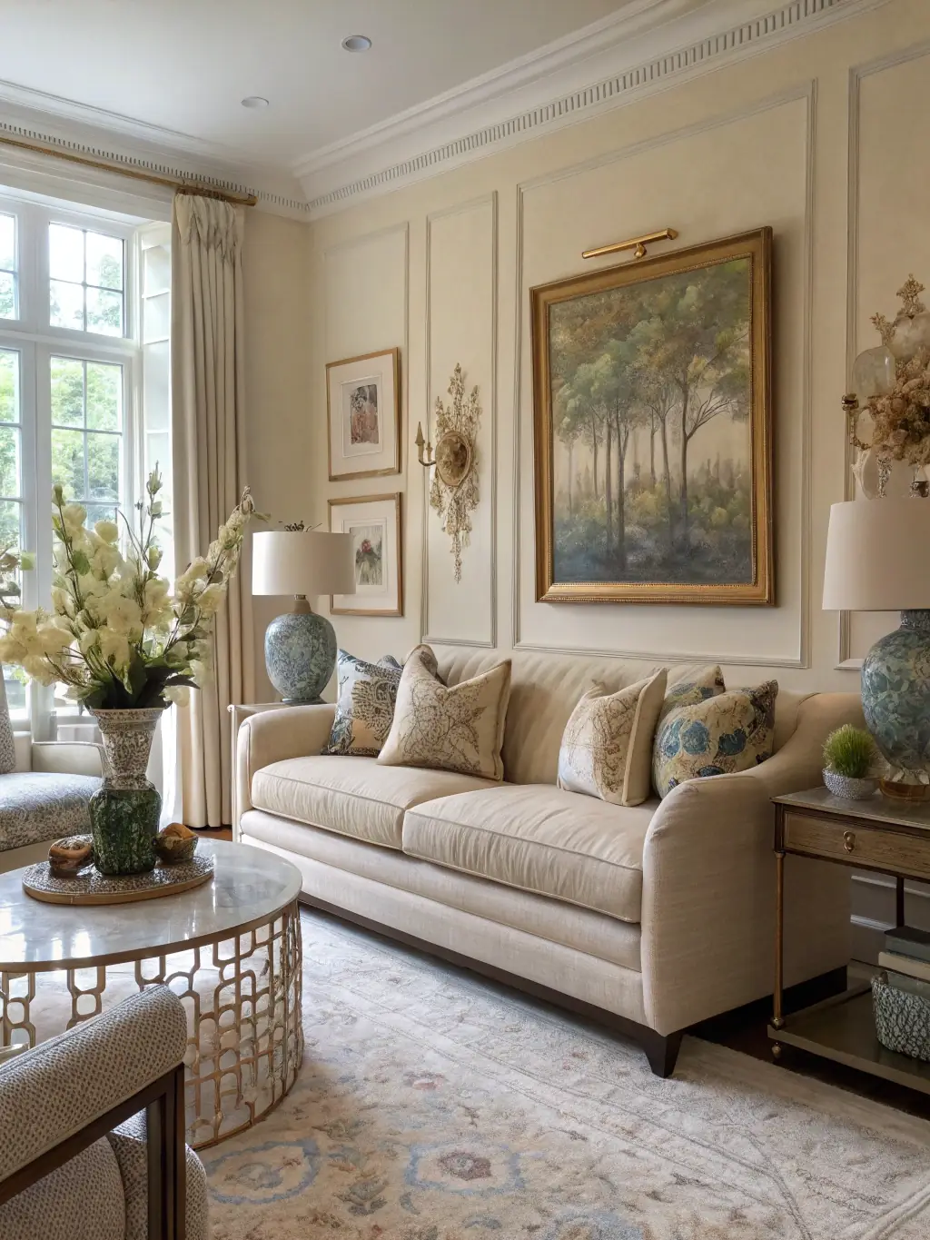 A cozy image showcasing home decor items, furniture, and kitchenware, representing home and garden coupons. The image should evoke a sense of comfort and savings.
